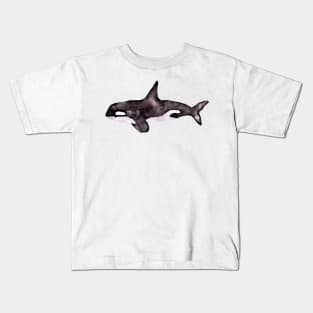 Watercolor Orca Kids T-Shirt